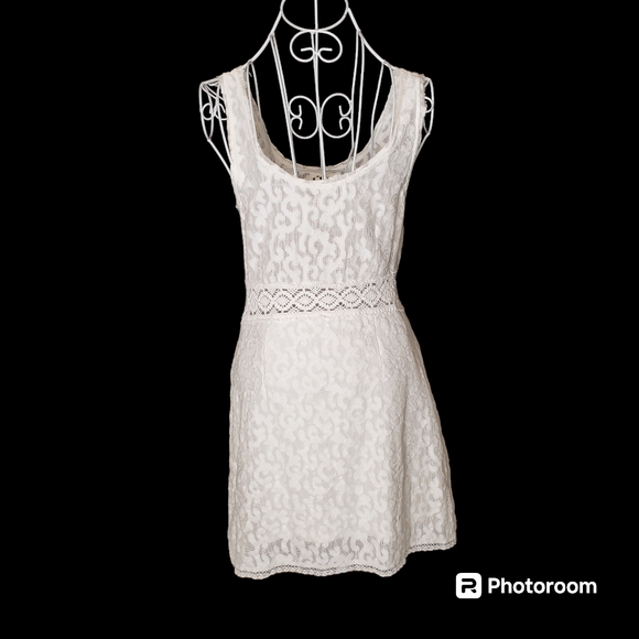Free People White Lace Daisy Chain Dress Size XS - Picture 4 of 9
